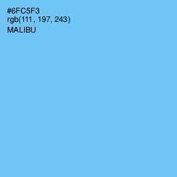 #6FC5F3 - Malibu Color Image