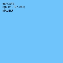 #6FC5FB - Malibu Color Image