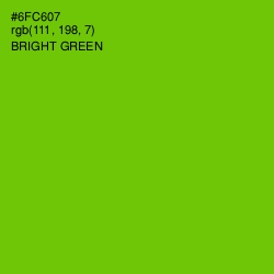 #6FC607 - Bright Green Color Image