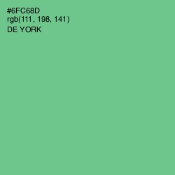#6FC68D - De York Color Image