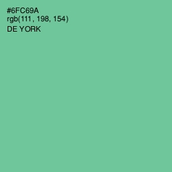 #6FC69A - De York Color Image