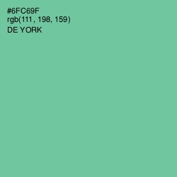 #6FC69F - De York Color Image