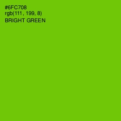 #6FC708 - Bright Green Color Image