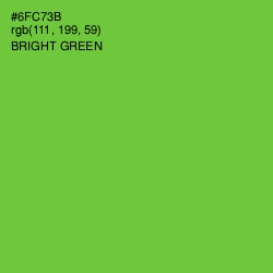 #6FC73B - Bright Green Color Image