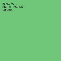#6FC77A - Mantis Color Image