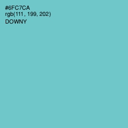 #6FC7CA - Downy Color Image