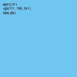 #6FC7F1 - Malibu Color Image