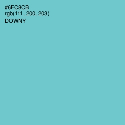 #6FC8CB - Downy Color Image