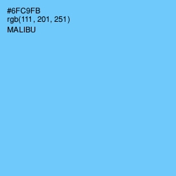 #6FC9FB - Malibu Color Image
