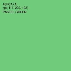 #6FCA7A - Pastel Green Color Image
