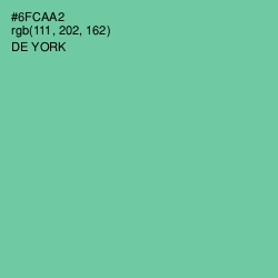 #6FCAA2 - De York Color Image