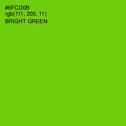 #6FCD0B - Bright Green Color Image