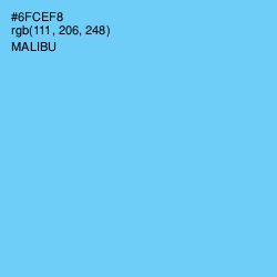 #6FCEF8 - Malibu Color Image