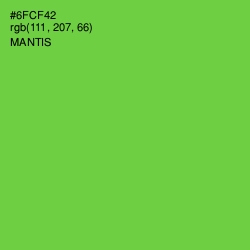 #6FCF42 - Mantis Color Image