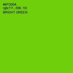 #6FD00A - Bright Green Color Image