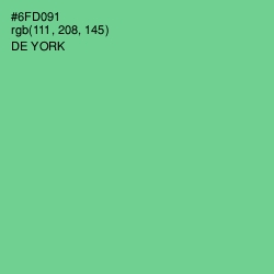 #6FD091 - De York Color Image