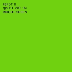 #6FD110 - Bright Green Color Image