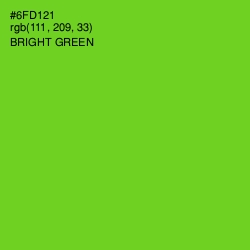 #6FD121 - Bright Green Color Image