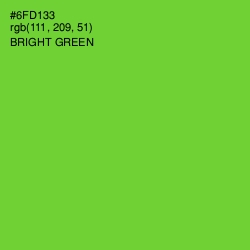 #6FD133 - Bright Green Color Image
