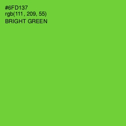 #6FD137 - Bright Green Color Image