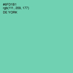 #6FD1B1 - De York Color Image