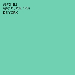 #6FD1B2 - De York Color Image