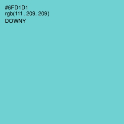 #6FD1D1 - Downy Color Image