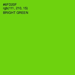 #6FD20F - Bright Green Color Image