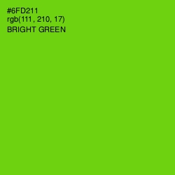 #6FD211 - Bright Green Color Image