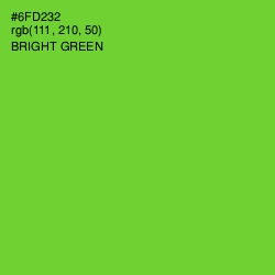 #6FD232 - Bright Green Color Image