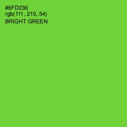 #6FD236 - Bright Green Color Image