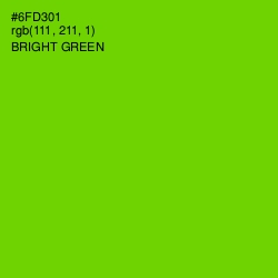 #6FD301 - Bright Green Color Image