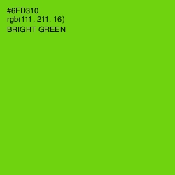 #6FD310 - Bright Green Color Image