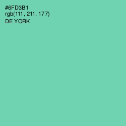 #6FD3B1 - De York Color Image