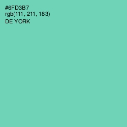 #6FD3B7 - De York Color Image