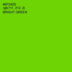#6FD403 - Bright Green Color Image