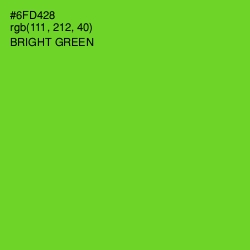#6FD428 - Bright Green Color Image