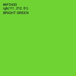 #6FD433 - Bright Green Color Image