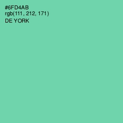 #6FD4AB - De York Color Image