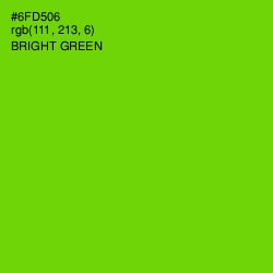 #6FD506 - Bright Green Color Image
