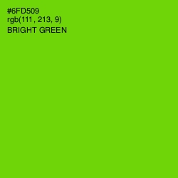 #6FD509 - Bright Green Color Image
