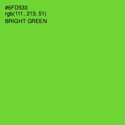 #6FD533 - Bright Green Color Image