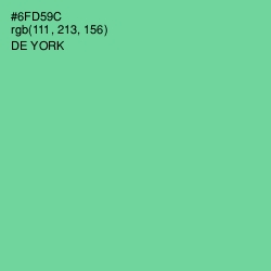 #6FD59C - De York Color Image