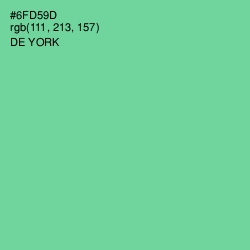 #6FD59D - De York Color Image