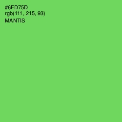 #6FD75D - Mantis Color Image
