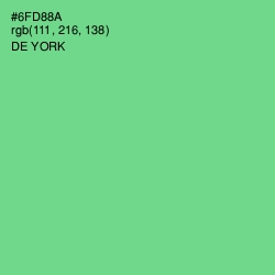 #6FD88A - De York Color Image