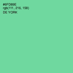 #6FD89E - De York Color Image