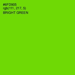 #6FD905 - Bright Green Color Image