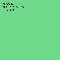 #6FD98C - De York Color Image