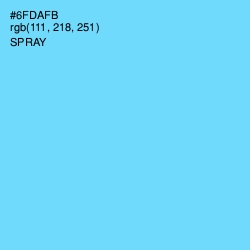 #6FDAFB - Spray Color Image